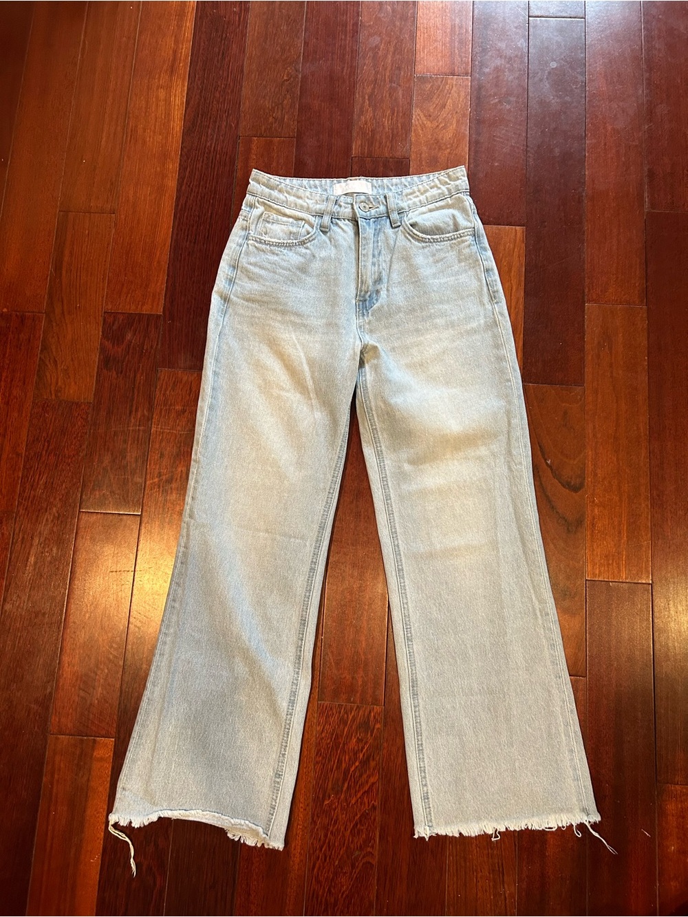 VERVET BY FLYING MONKEY Light Wash Wide Leg Jeans High Rise